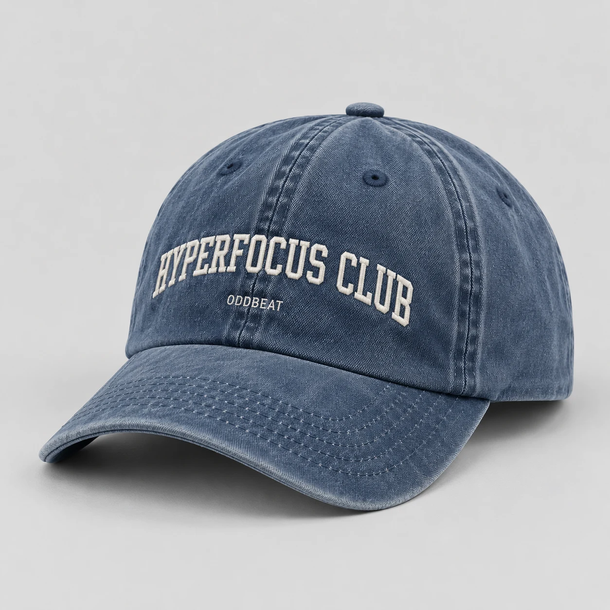 Washed-blue Hyperfocus Club cap