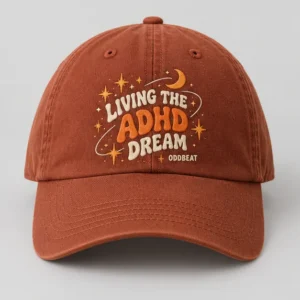 Living The ADHD Dream Cap concept mockup