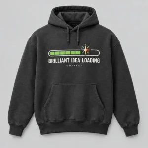 Brilliant Idea Loading Hoodie concept mockup