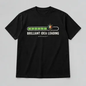 Brilliant Idea Loading Tee concept mockup