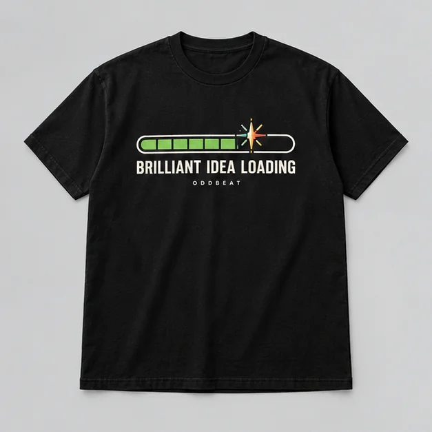 Brilliant Idea Loading Tee concept mockup