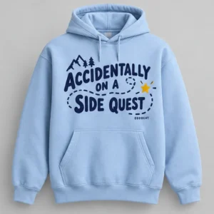 Accidentally On A Side Quest Hoodie concept mockup