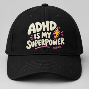ADHD Is My Superpower Cap concept mockup