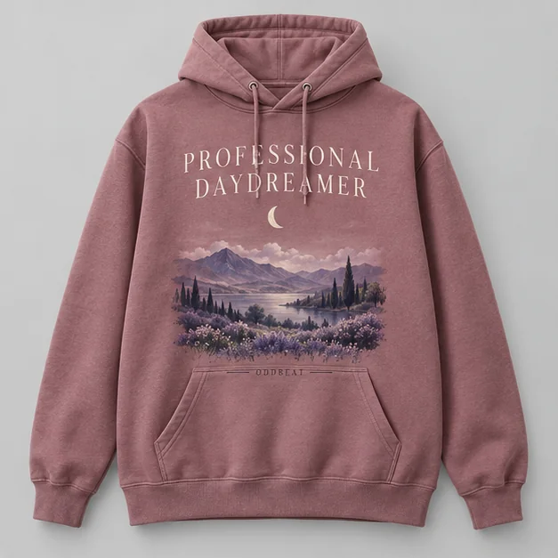 Professional Daydreamer Hoodie concept mockup