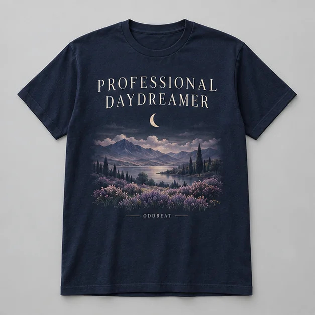 Professional Daydreamer Tee concept mockup