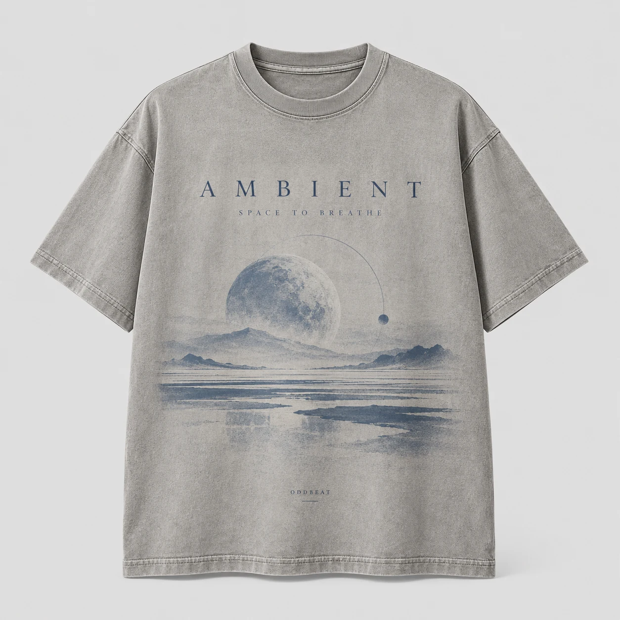Space to Breathe Ambient Tee concept mockup