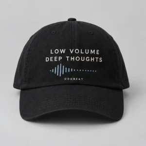 Low Volume Deep Thoughts Cap concept mockup