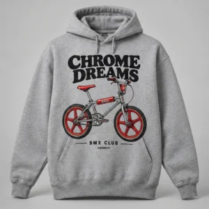 Chrome Dreams Hoodie concept mockup