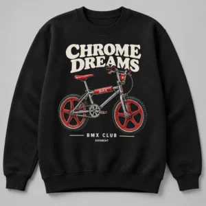 Chrome Dreams Sweatshirt concept mockup