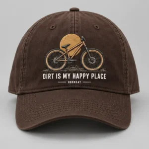 Dirt Is My Happy Place Cap concept mockup