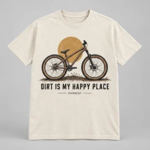Dirt Is My Happy Place Tee concept mockup