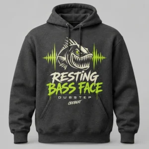 Resting Bass Face Hoodie concept mockup