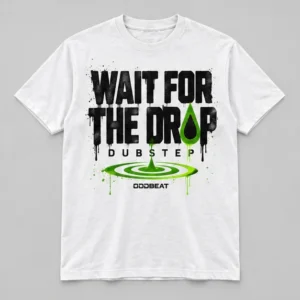 Wait For The Drop Tee concept mockup