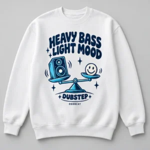 Heavy Bass Light Mood Sweatshirt concept mockup