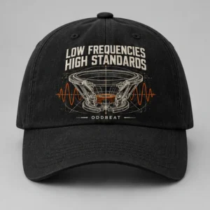 Low Frequencies High Standards Cap concept mockup