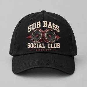 Sub Bass Social Club Cap concept mockup