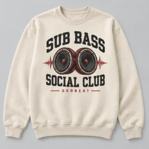 Sub Bass Social Club Sweatshirt concept mockup