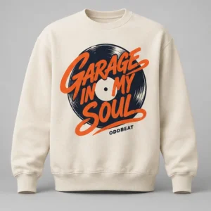 Garage In My Soul Sweatshirt concept mockup
