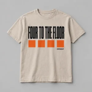 Four To The Floor Tee concept mockup