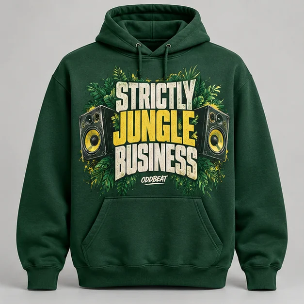 Strictly Jungle Business Hoodie concept mockup