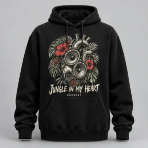Jungle In My Heart Hoodie concept mockup