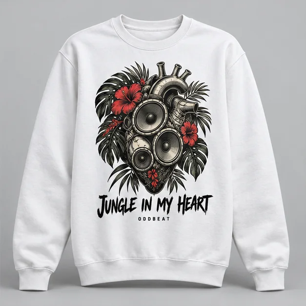 Jungle In My Heart Sweatshirt concept mockup
