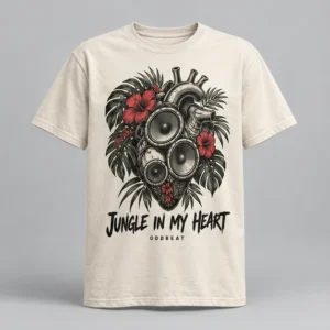 Jungle In My Heart Tee concept mockup