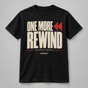 One More Rewind Tee concept mockup