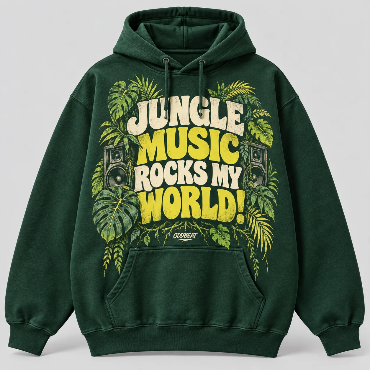 Jungle Rocks My World Hoodie concept mockup