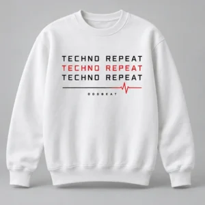 TECHNO Repeat Sweatshirt concept mockup