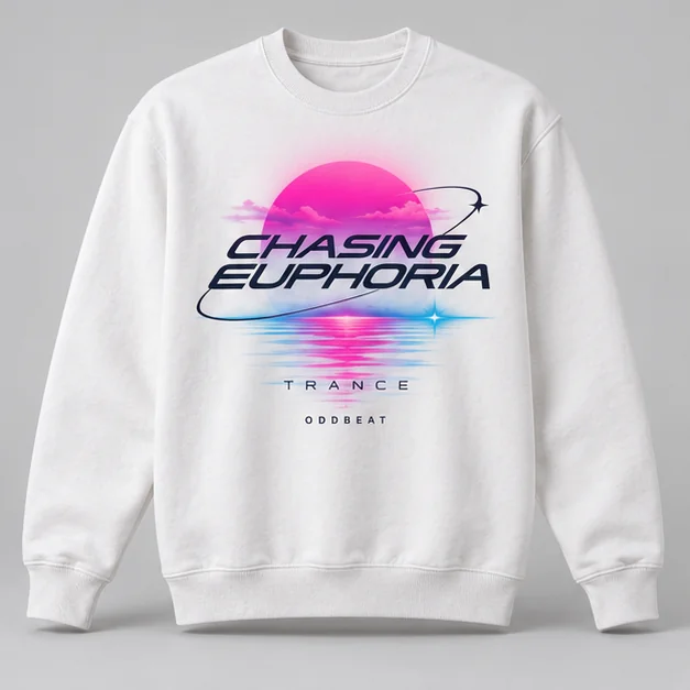 Chasing Euphoria Sweatshirt concept mockup