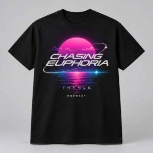 Chasing Euphoria Tee concept mockup