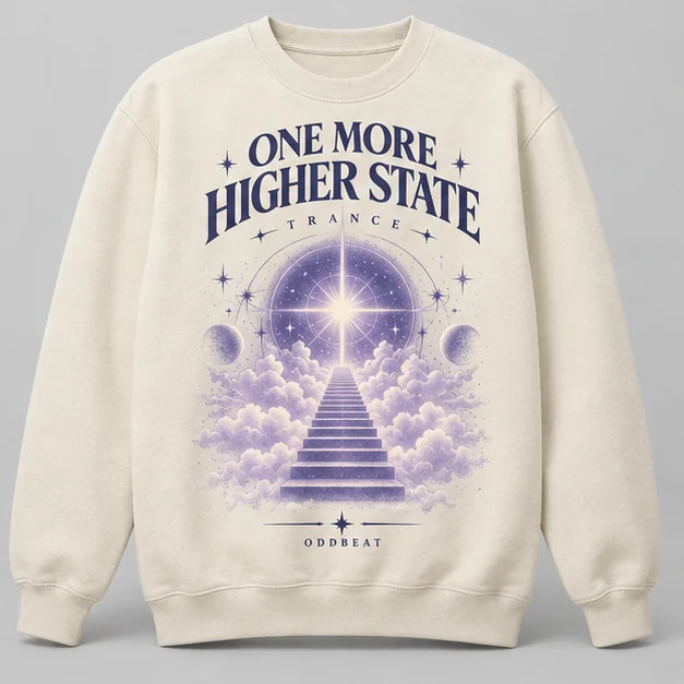 One More Higher State Sweatshirt concept mockup