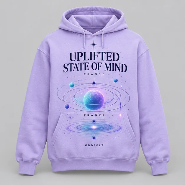 Uplifted State Of Mind Hoodie concept mockup