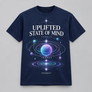 Uplifted State Of Mind Tee concept mockup